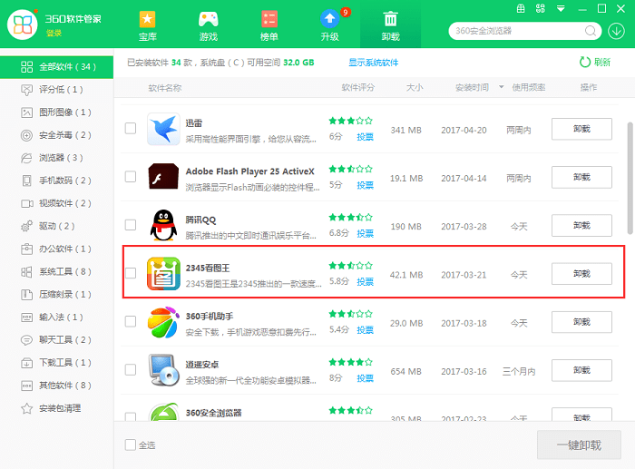 win10系统下卸载2345看图王软件的四种方法