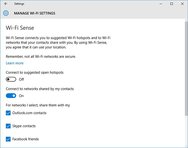 windows10系统如何禁用Wi-Fi Sense，禁用Wi-Fi Sense的方法