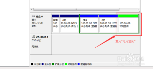 教你怎么用wIN7系统自带工具调整硬盘分区