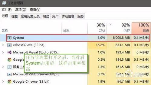 System占用过多win10 cpu使用率的解决方法