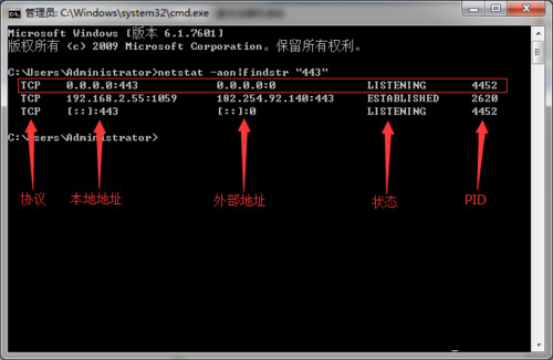 win10 ping端口：win10查看端口被占用方法3.jpg