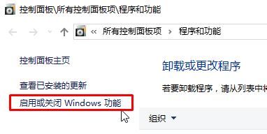 win10添加iis的具体操作方法