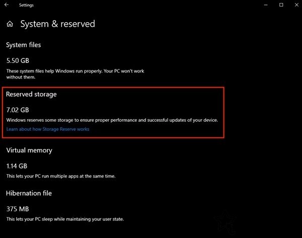 Win10 19H1取消预留空间方法