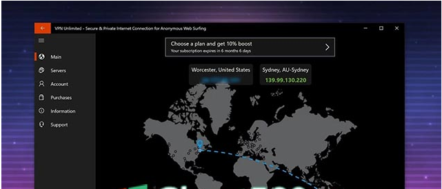 适用于Win10的VPN Unlimited的应用程序