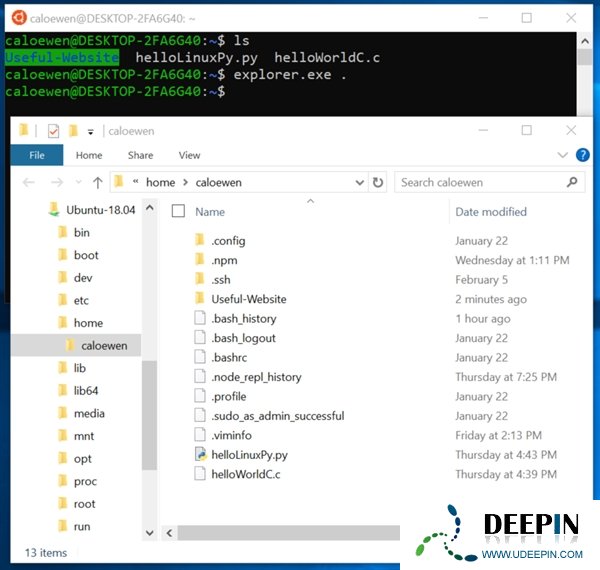 Win10 1903系统可以通过资源管理器访问Linux文件的方法