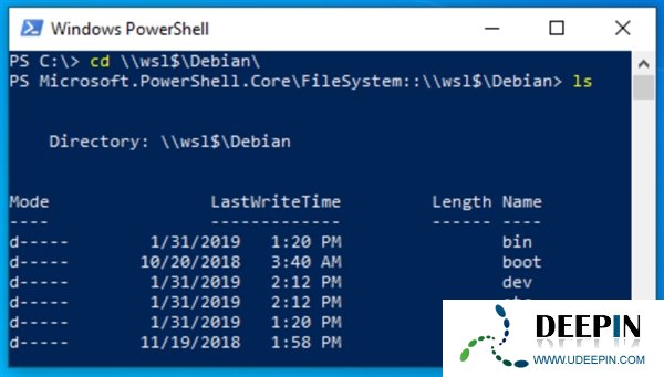 Win10 1903系统可以通过资源管理器访问Linux文件的方法
