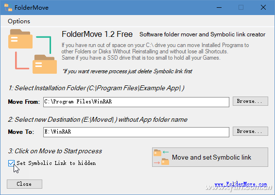 Win10系统如何移动软件位置？推荐FolderMove-4