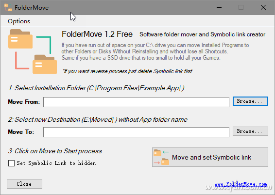 Win10系统如何移动软件位置？推荐FolderMove-1