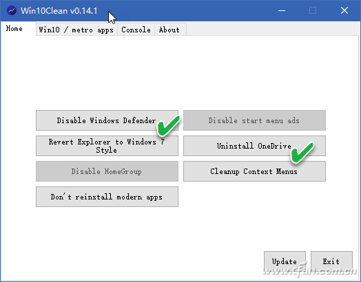 1Win10Clean这款小工具轻松为Win10减负-1