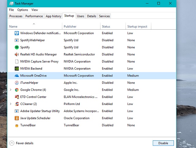 Win10系统阻止OneDrive弹窗口