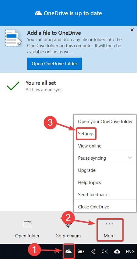 Win10系统阻止OneDrive弹窗口