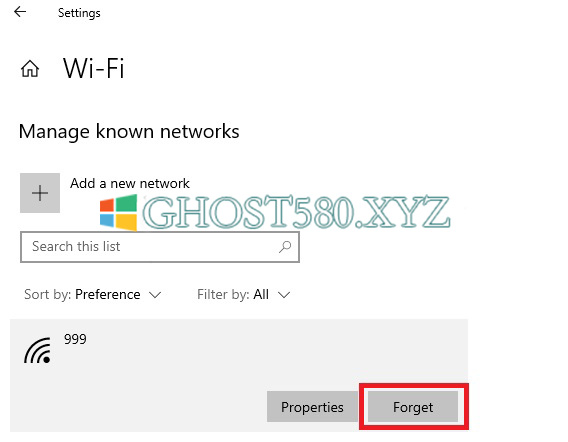 Win10系统删除已保存的WiFi网络