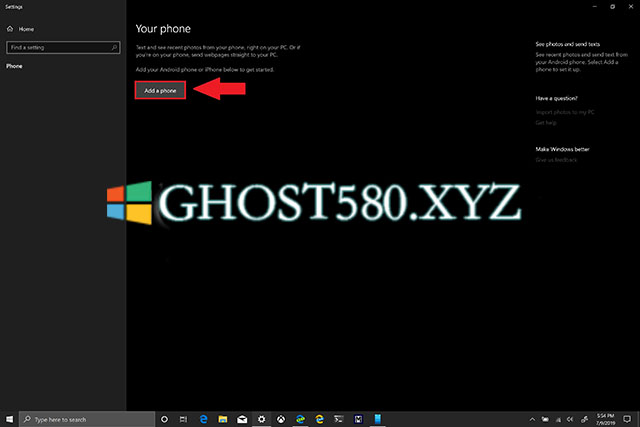Win10系统设置和使用Your Phone