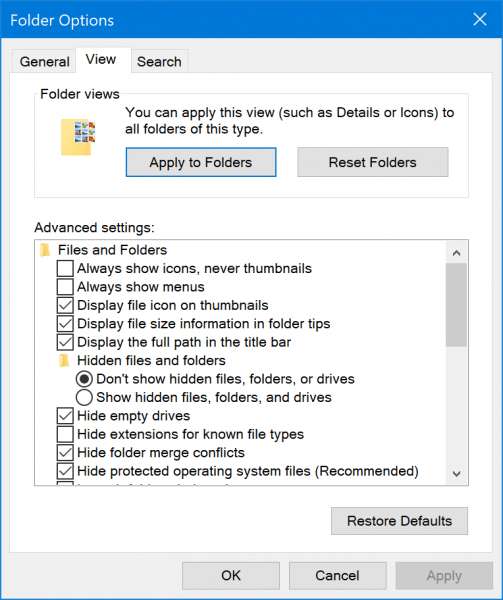 Win10资源管理器禁用文件分组