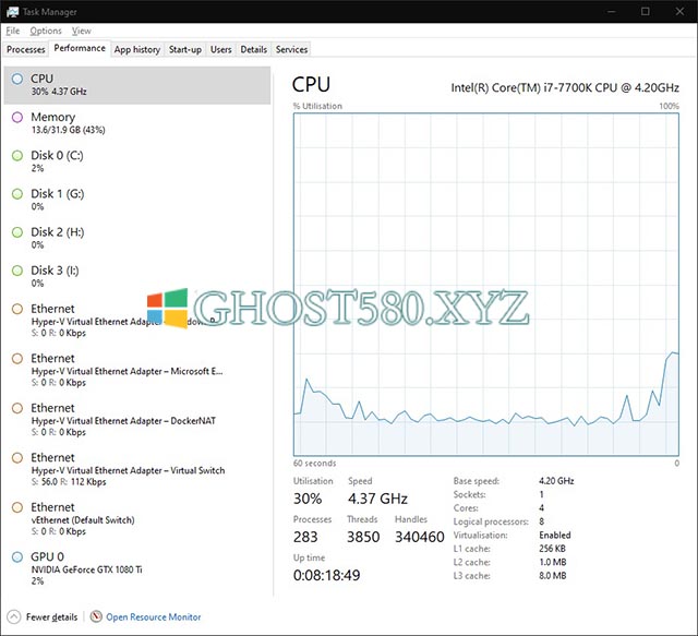 Win10专业版监控性能