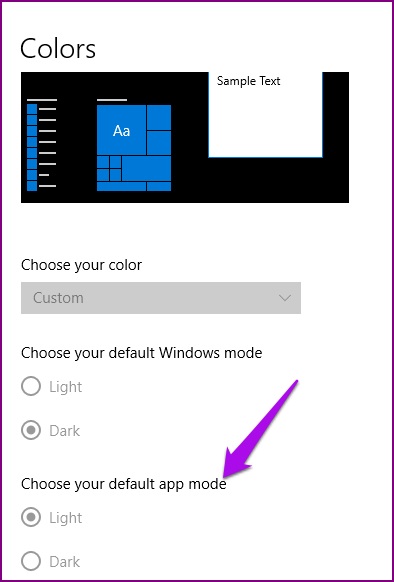 Win10禁用黑暗模式