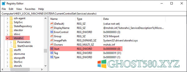 Win10系统安装后启用AHCI