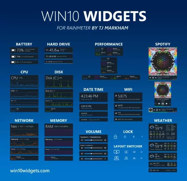 Win10使用Widgets实时监控系统信息