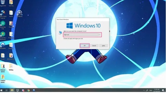 退出Win10账户