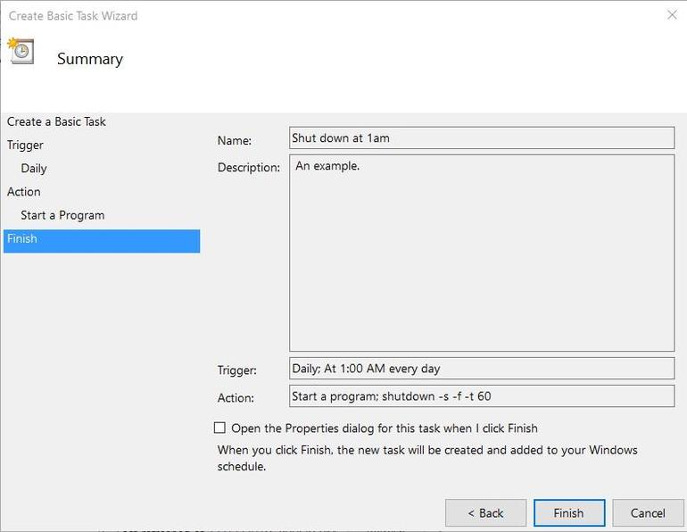 在特定时间里设置Win10关闭