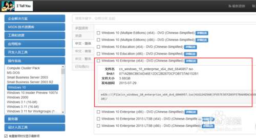 绝对正版的Windows 10系统下载-msdn我告诉下载