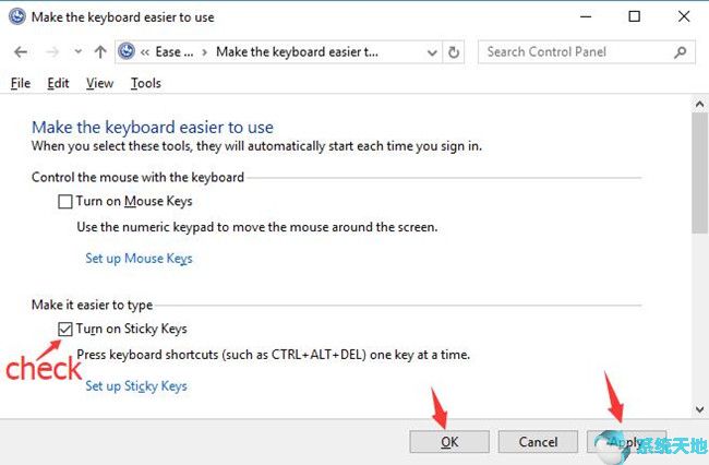 如何打开或关闭Windows 10上的粘滞键3.jpg