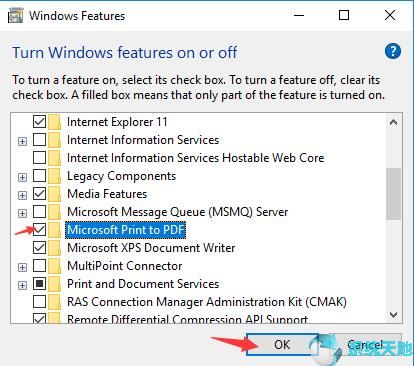 解决：Window 10,8,7上的Microsoft Print to PDF Missing3.jpg