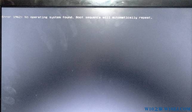 重装了Win7系统后开机提示error 1962怎么办？1.jpg