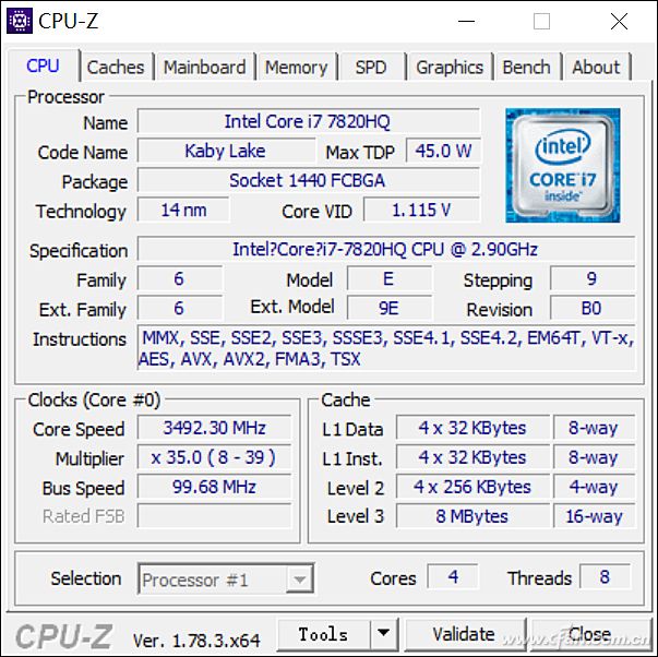 惠普Elitebook 1040 G4评测详情cpu