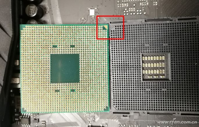 AMD处理器针脚和插槽的缺角图