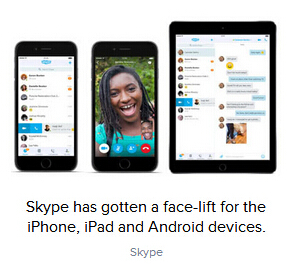Skype的获取主要的刷新iOS和Android
