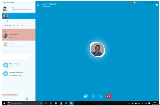 Win10专业版下Skype应用UWP在短信应用有了很大的改进