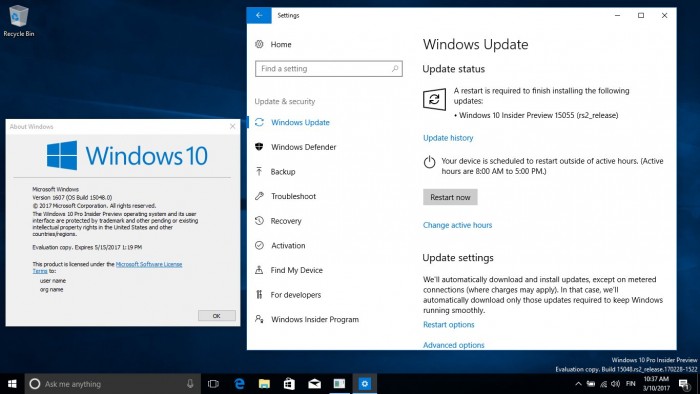 Win10 Build 15055发布:正式启用Version 1703