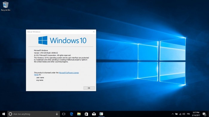 Win10 15058登陆Slow通道 附ISO镜像下载地址