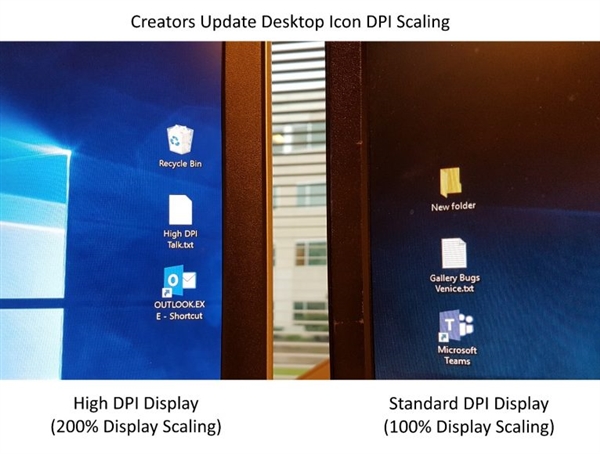 Windows 10 RS3高DPI截图对比：200%依旧清晰