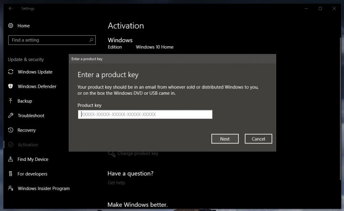 Win10创意者更新可用Windows 7/8.1密钥激活