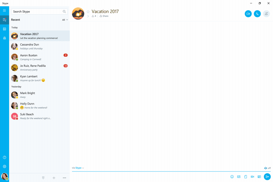 Skype for Windows 10脱离Preview标签 已满足日常使用(图5)