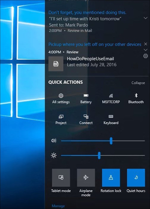 Win10 RS3正式版更新毛玻璃回归美轮美奂
