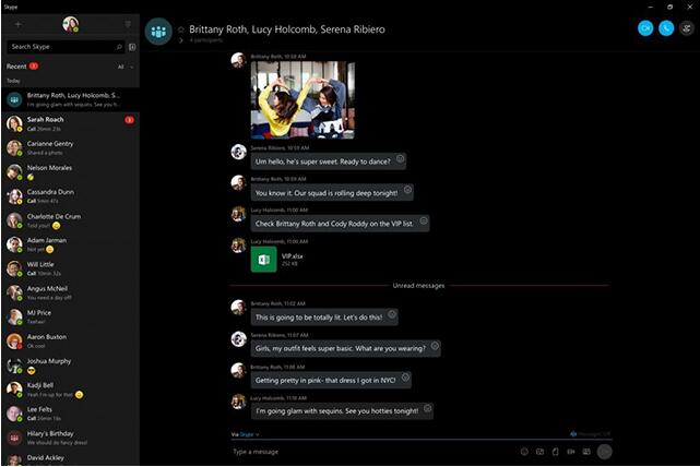 Win10的Skype更新带来消息反应，设计调整等等
