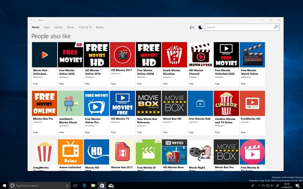 Windows 10商店出现侵权流媒体软件 盗版电影随便看1.jpg