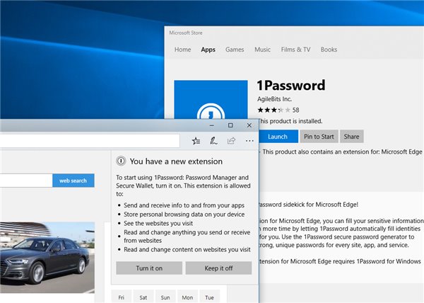 《1Password》为Win10 Edge浏览器推出扩展插件2.png