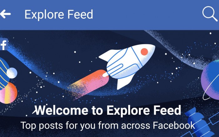 Facebook正式开始向用户推送Explore Feed功能