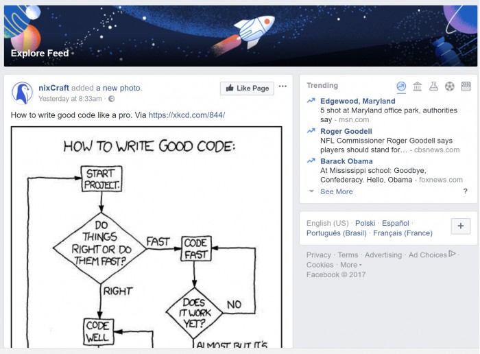 Facebook正式开始向用户推送Explore Feed功能(图2)