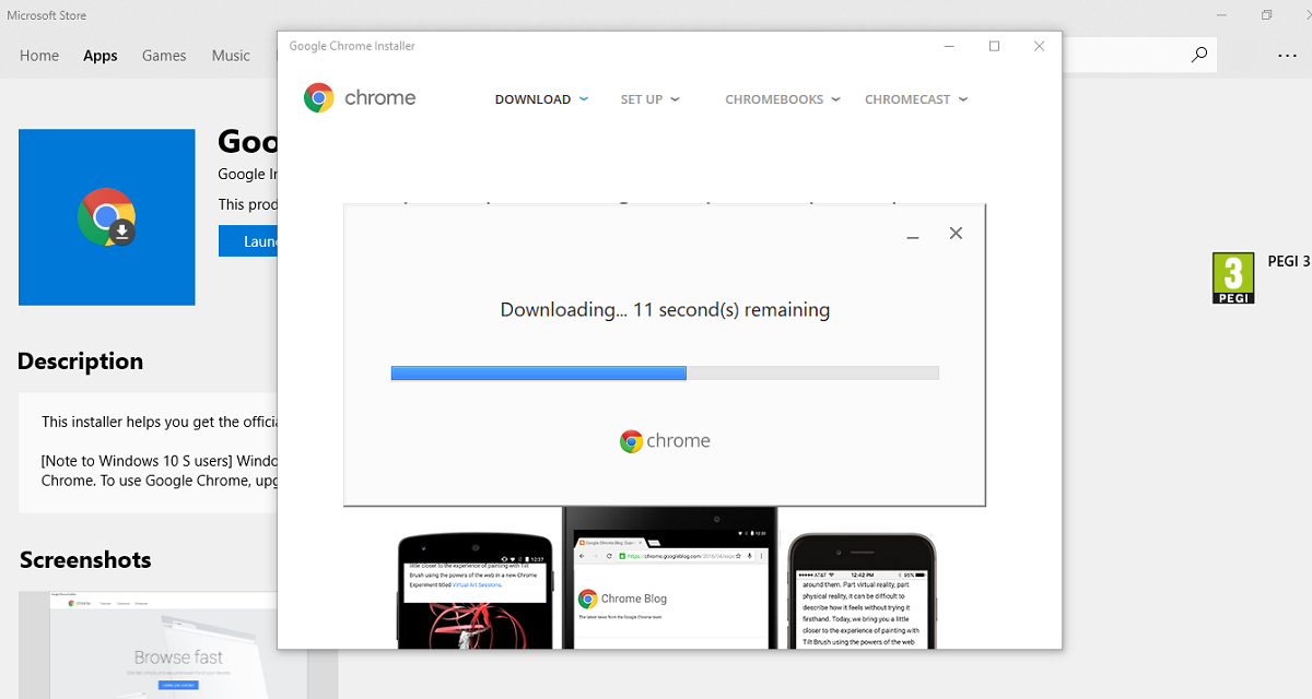 Chrome安装器违反windows10商店政策被强硬下架1.png