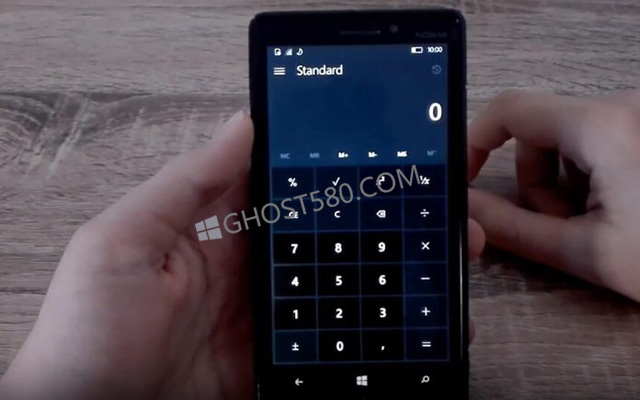 windows10 Mobile计算器应用启用流利的设计.jpg