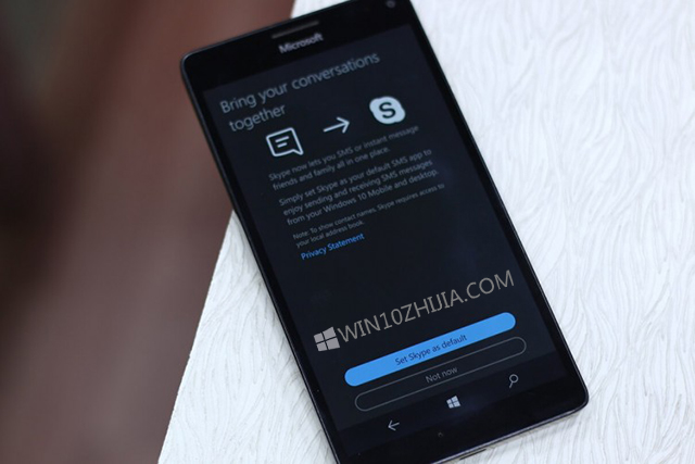 Win10 Mobile的Skype通过双绞线进行视频通话