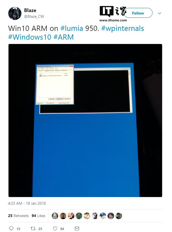 微软Lumia 950刷上Windows 10 ARM系统1.jpg