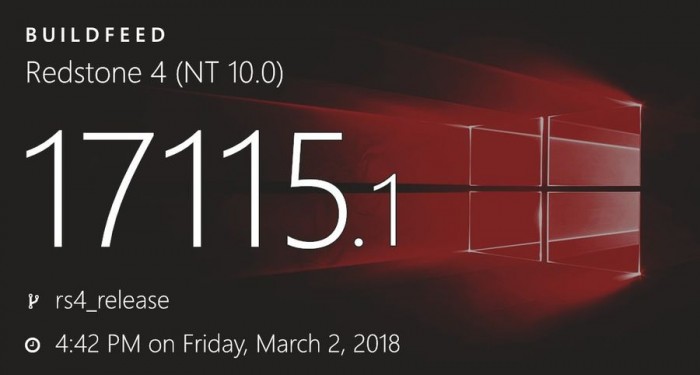 Slow通道获得windows10 Build 17115更新.jpg