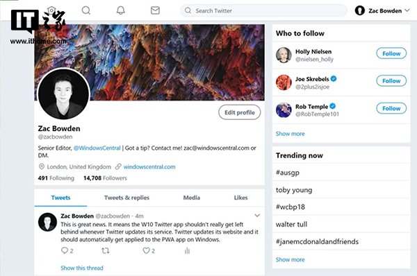 Twitter PWA展示了Windows 10应用的未来