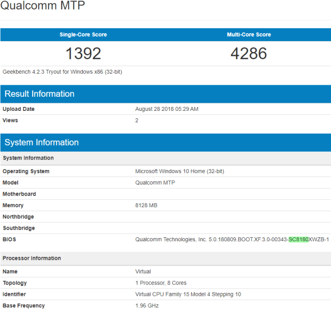 代号8180：Geekbench惊现骁龙1000系列跑分2.png